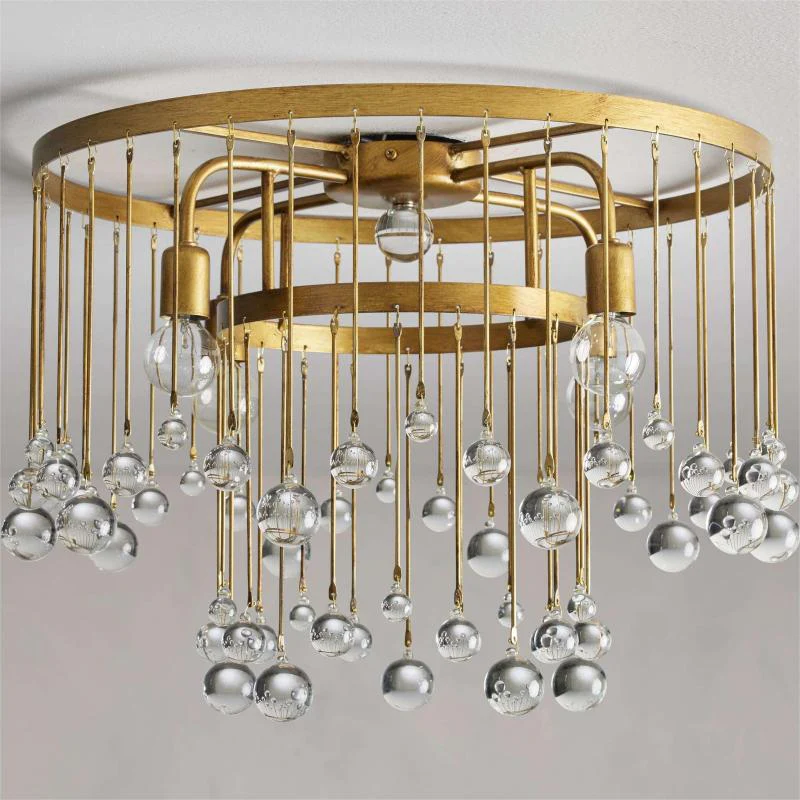 Aubrey Crystal Ball Flushmount Lamp - Image 7