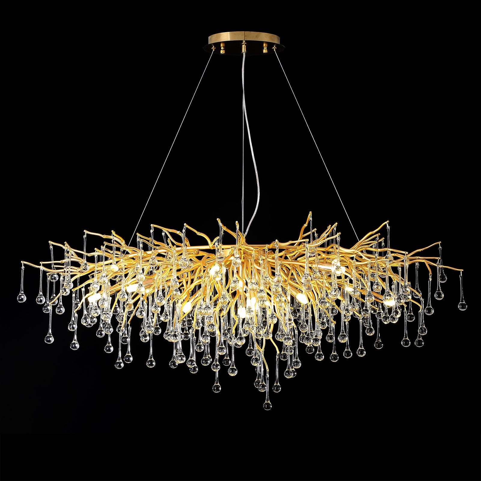 Crystal Branch Raindrop Chandelier - Image 5