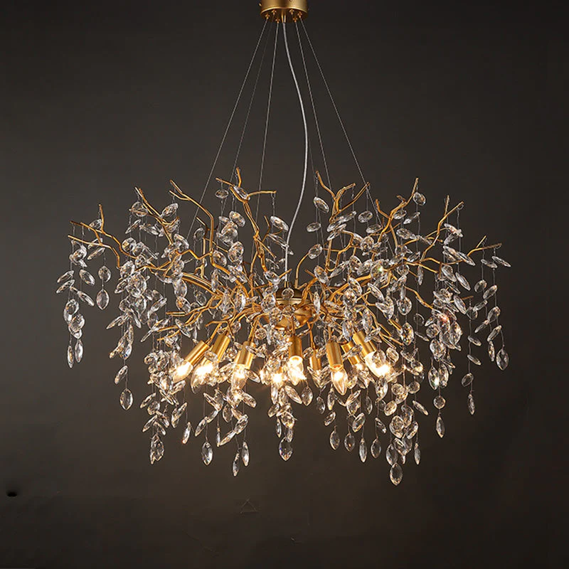 Crystal Raindrop Branch Chandelier 40" - Image 6