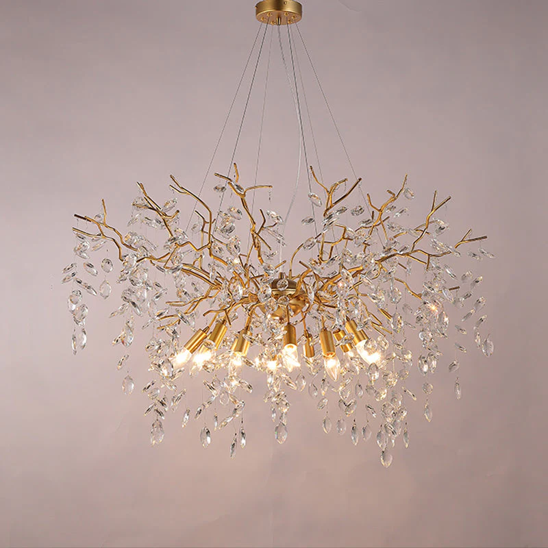 Crystal Raindrop Branch Chandelier 40" - Image 7