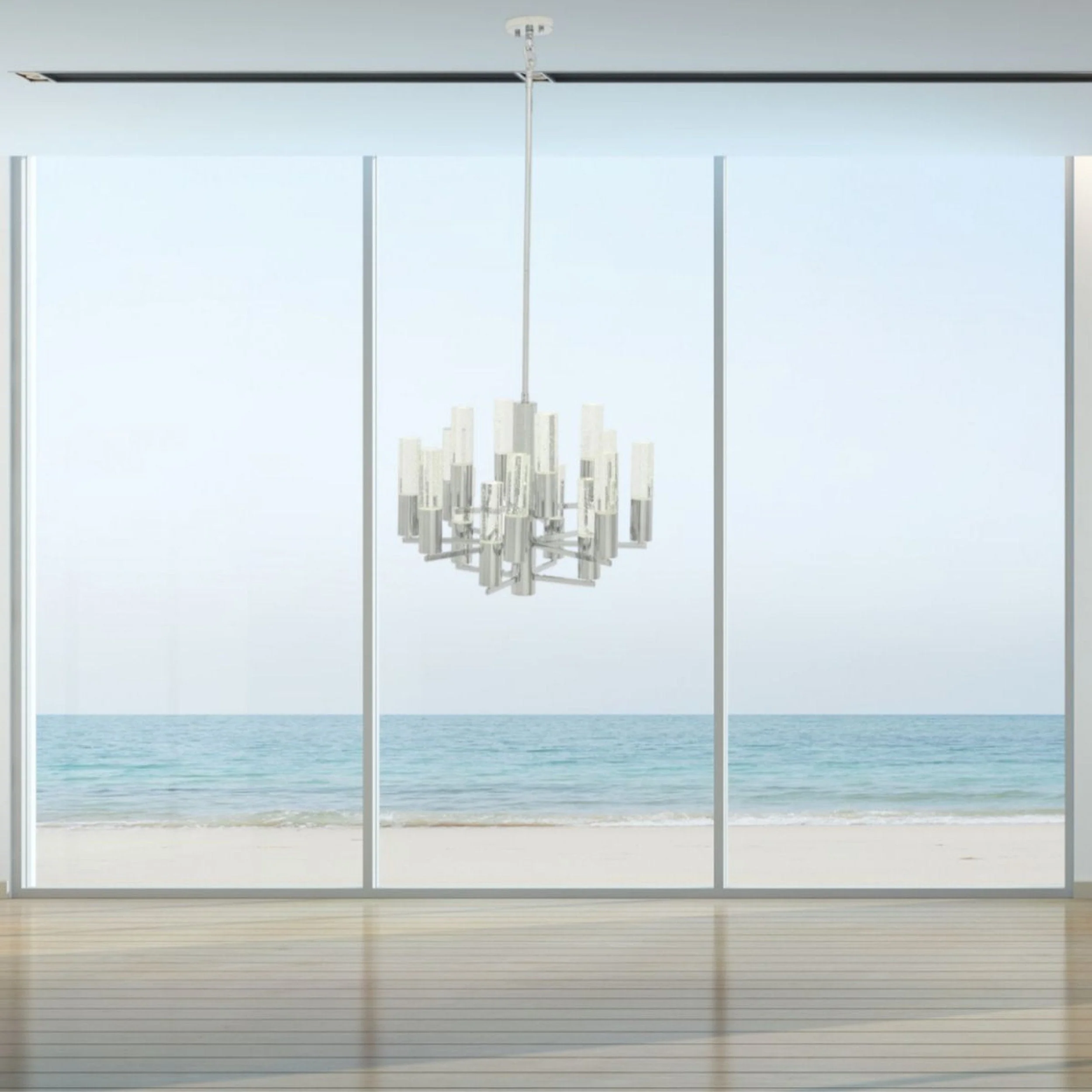 Crystal Cylinders Chandelier // 16 Lights // Dimmable - Image 10