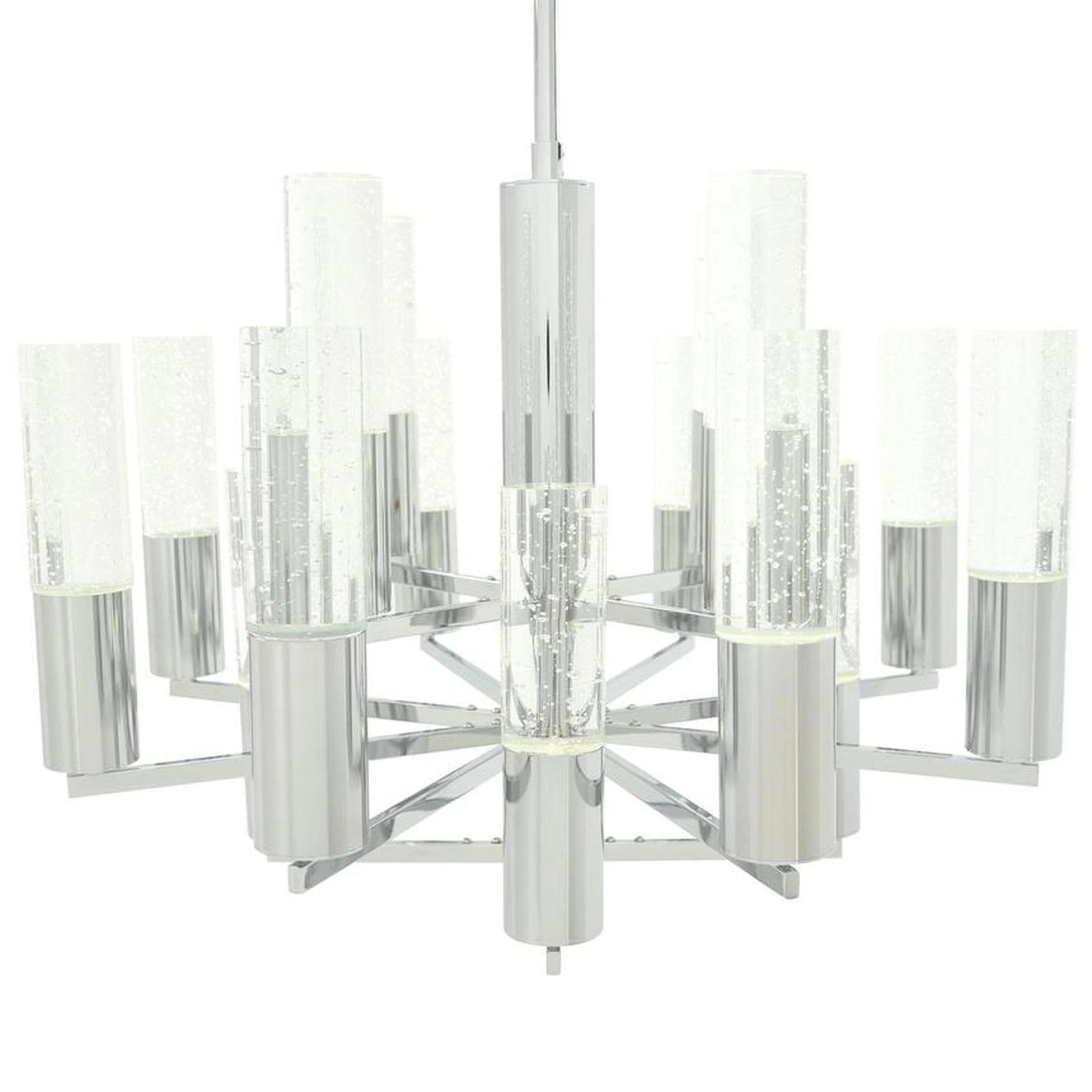 Crystal Cylinders Chandelier // 16 Lights // Dimmable - Image 4