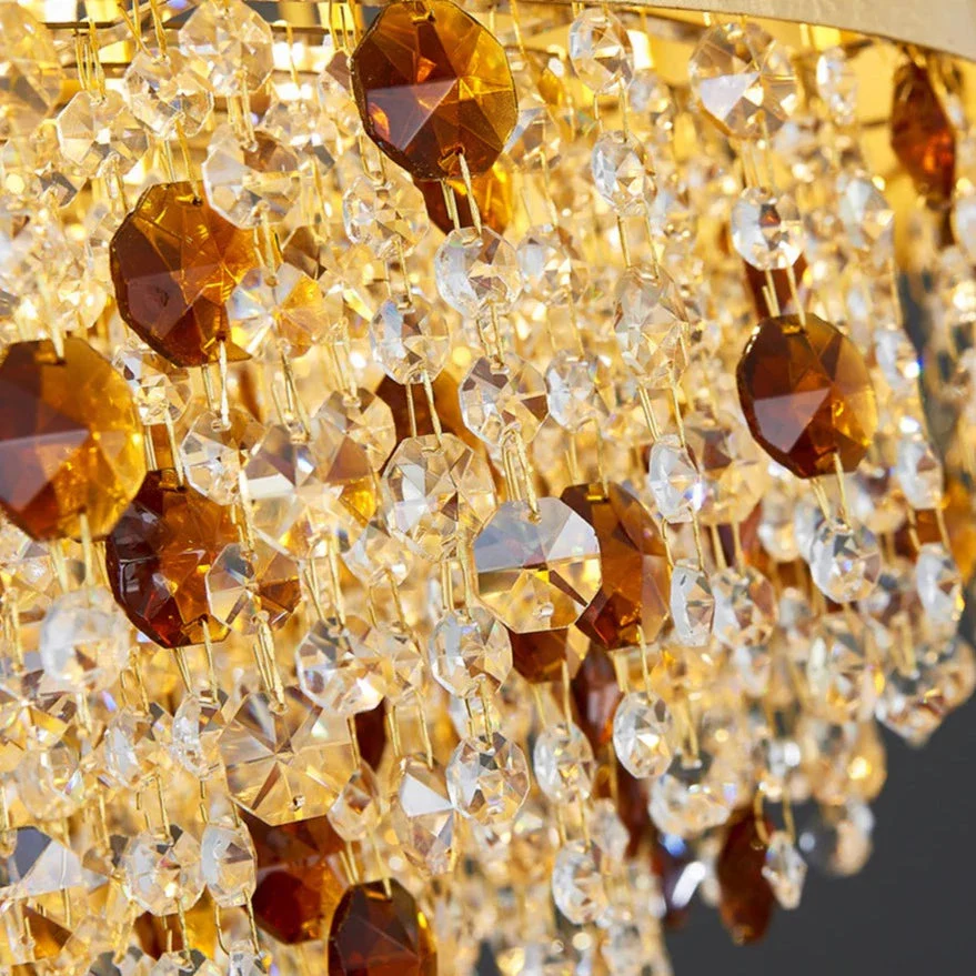 Avani Gold Plated Crystal Dining Room Chandelier - Image 5