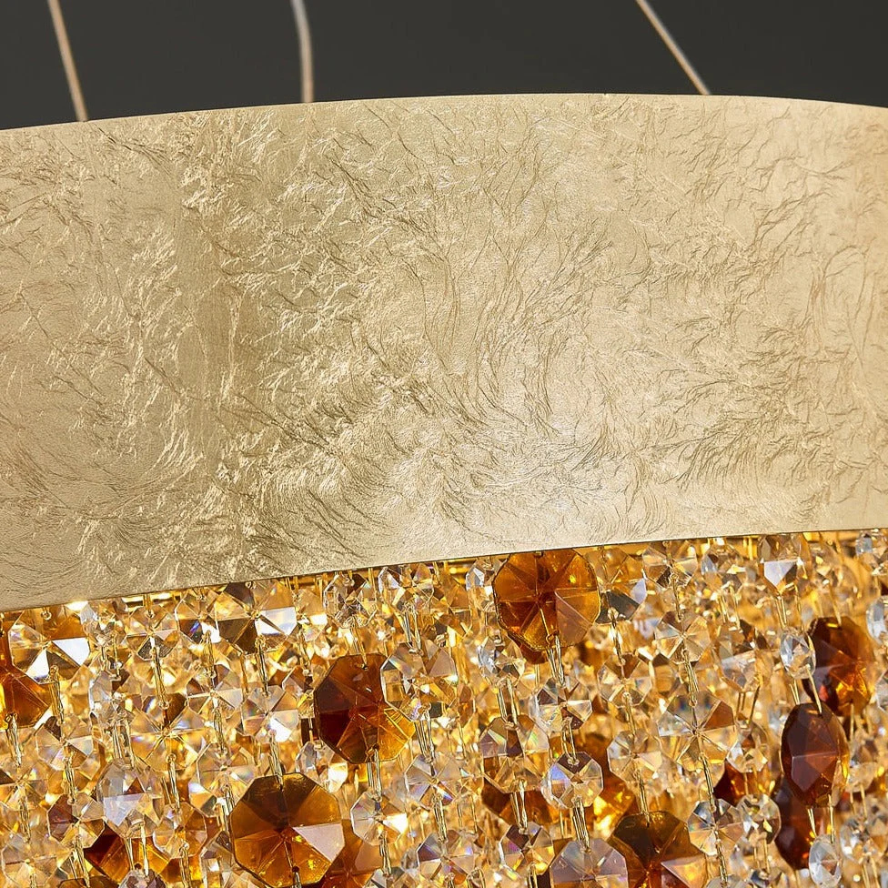 Avani Gold Plated Crystal Dining Room Chandelier - Image 6