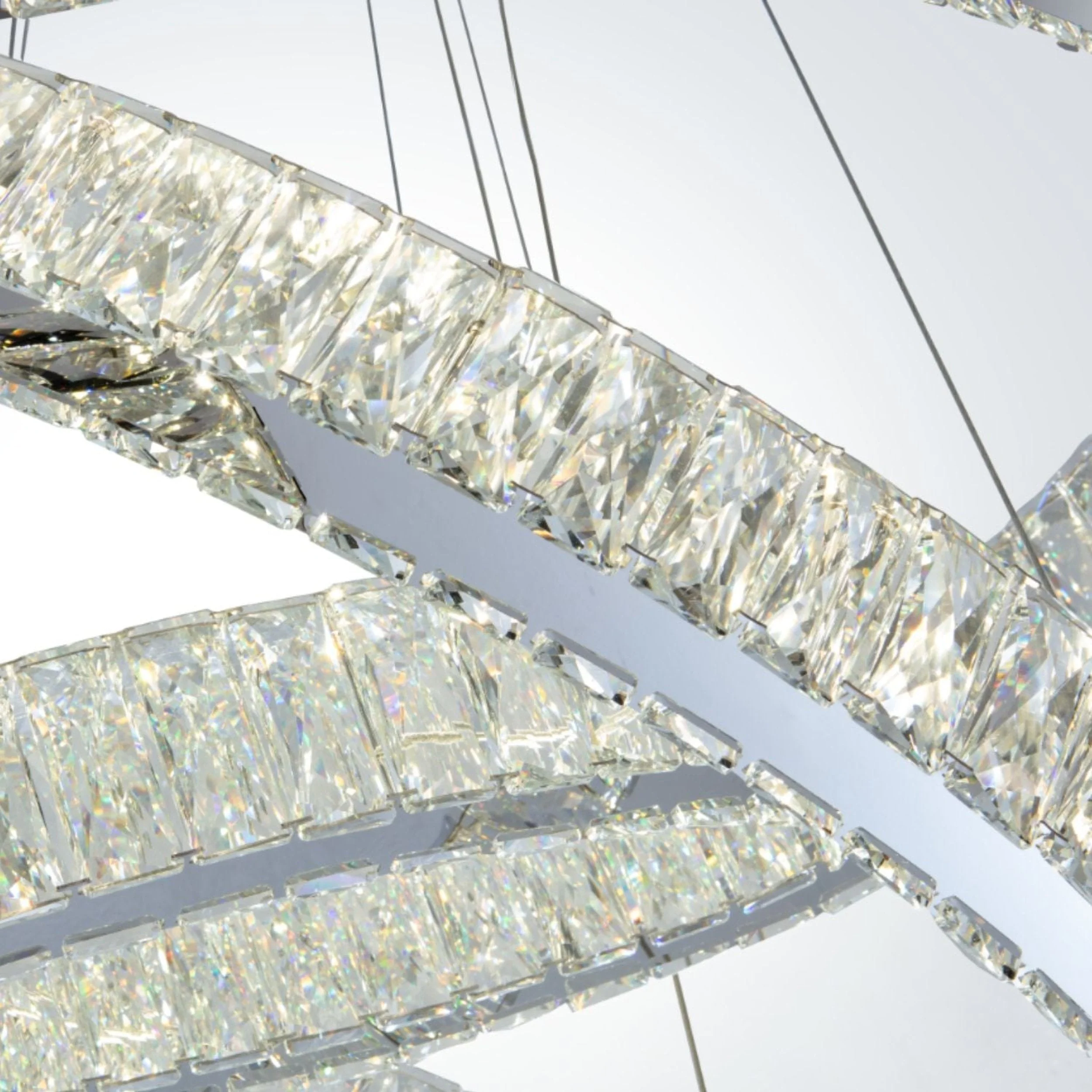 Crystal Elegance LED Chandelier // 2 Ovals - Image 4