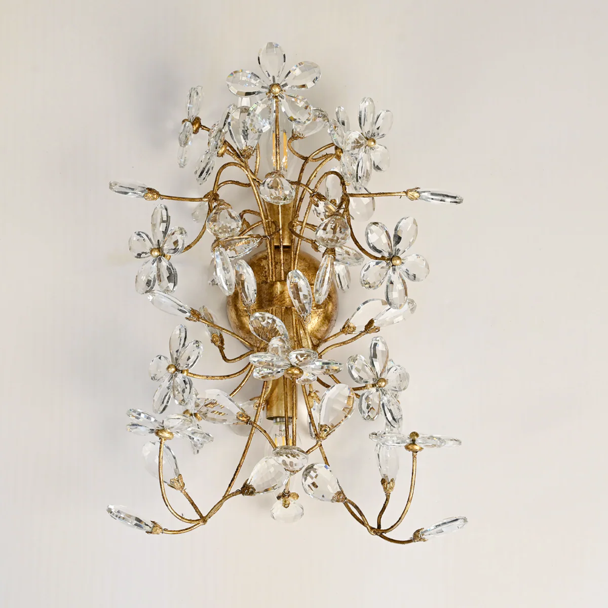 Crystal Flowers Fiore 2-Light Wall Sconce - Image 11