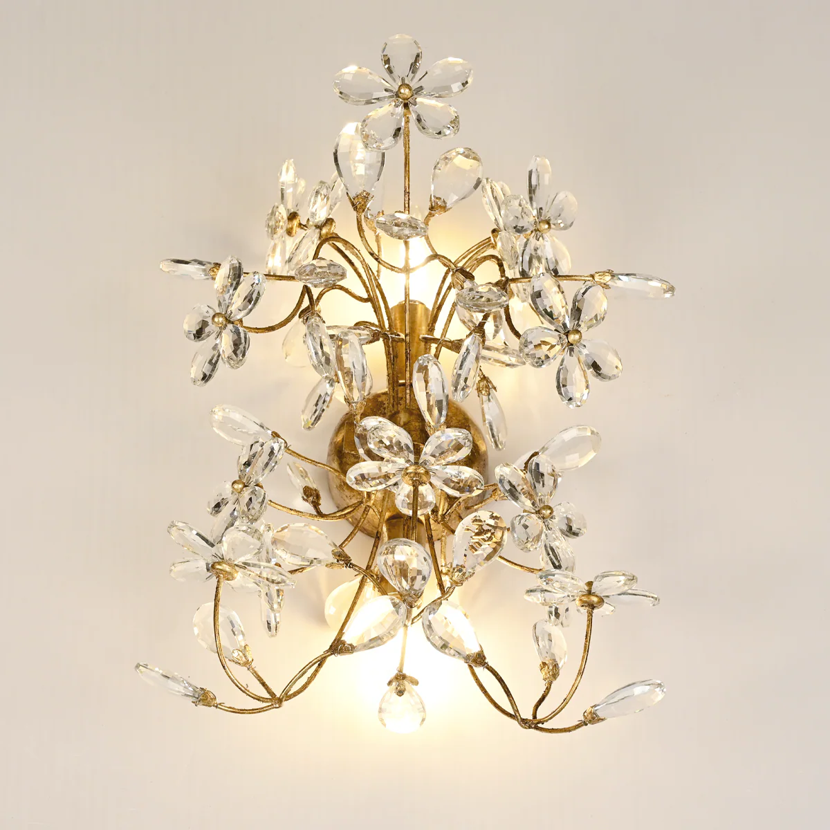 Crystal Flowers Fiore 2-Light Wall Sconce - Image 16
