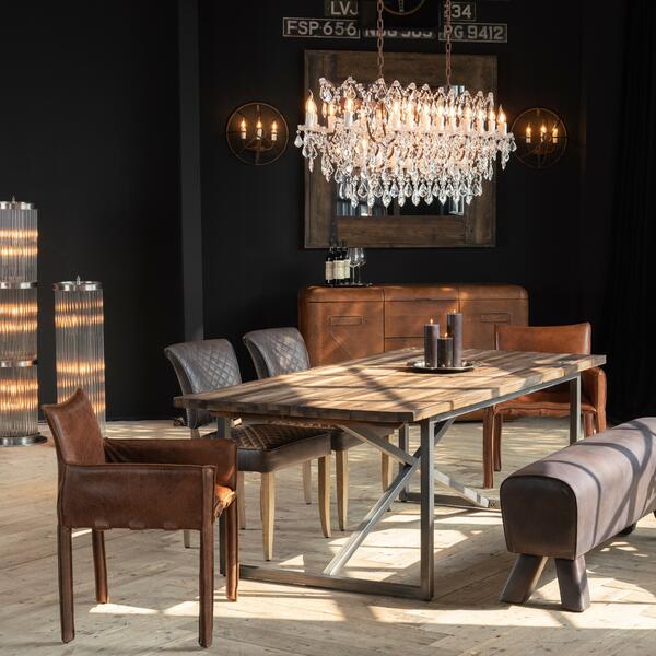 Crystal Rectangular Chandelier - Image 2