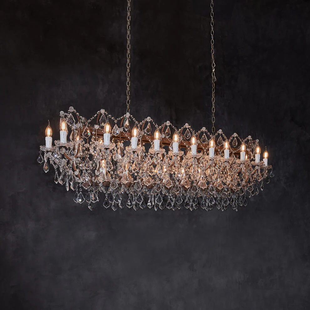 Crystal Rectangular Chandelier - Image 3