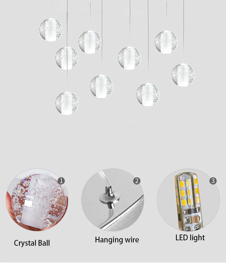 Dazzling Crystal Sphere Chandelier by Aurorae Lighting - Image 11