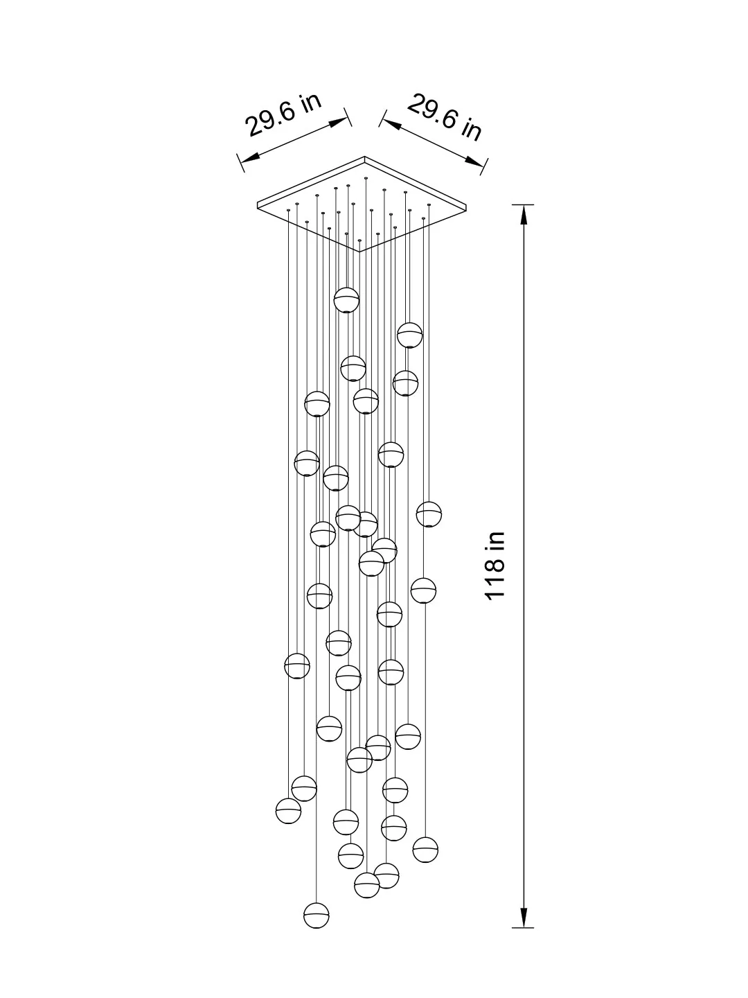 Dazzling Crystal Sphere Chandelier by Aurorae Lighting - Image 12