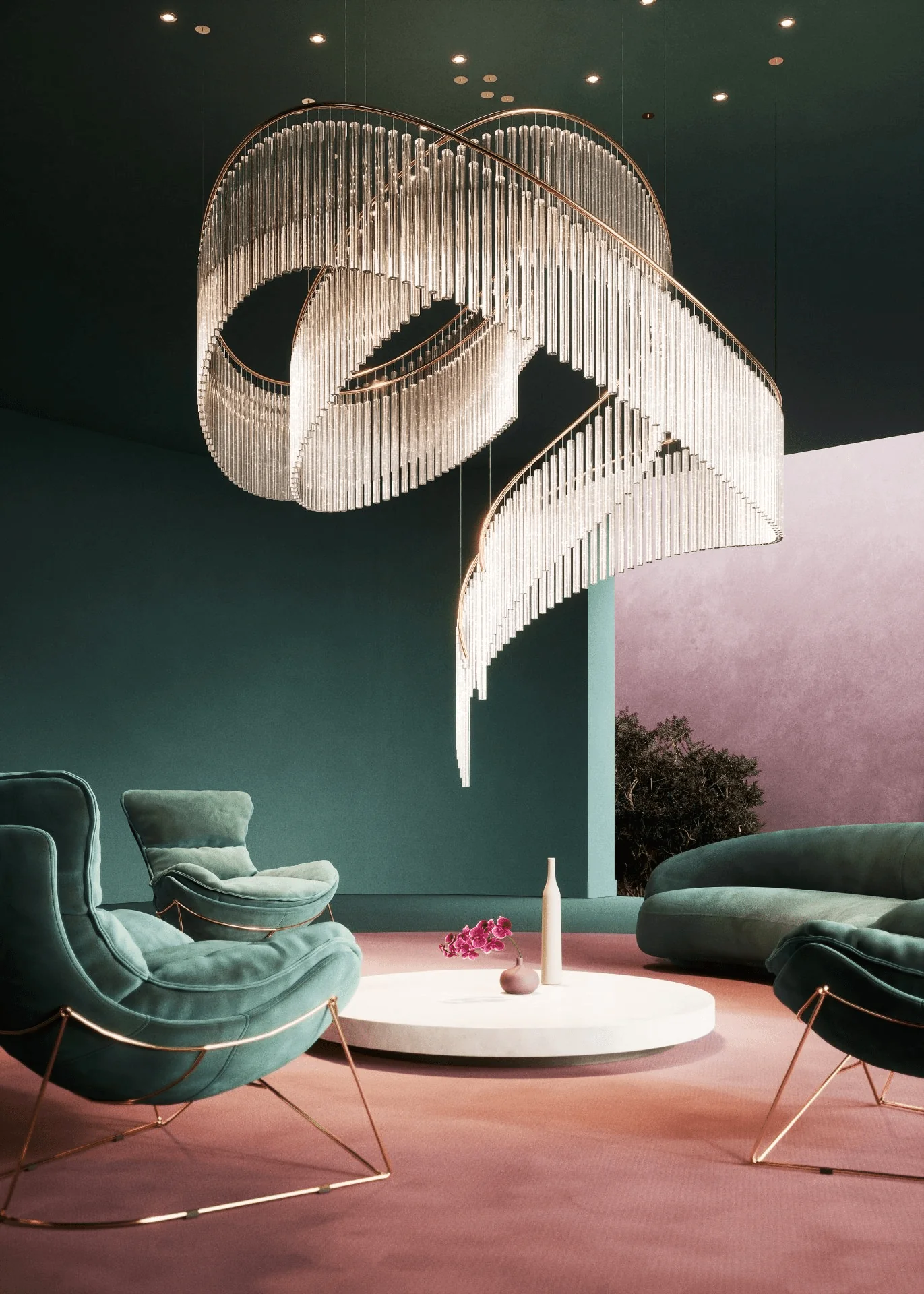 Crystal Spin Customize Chandelier - Image 19