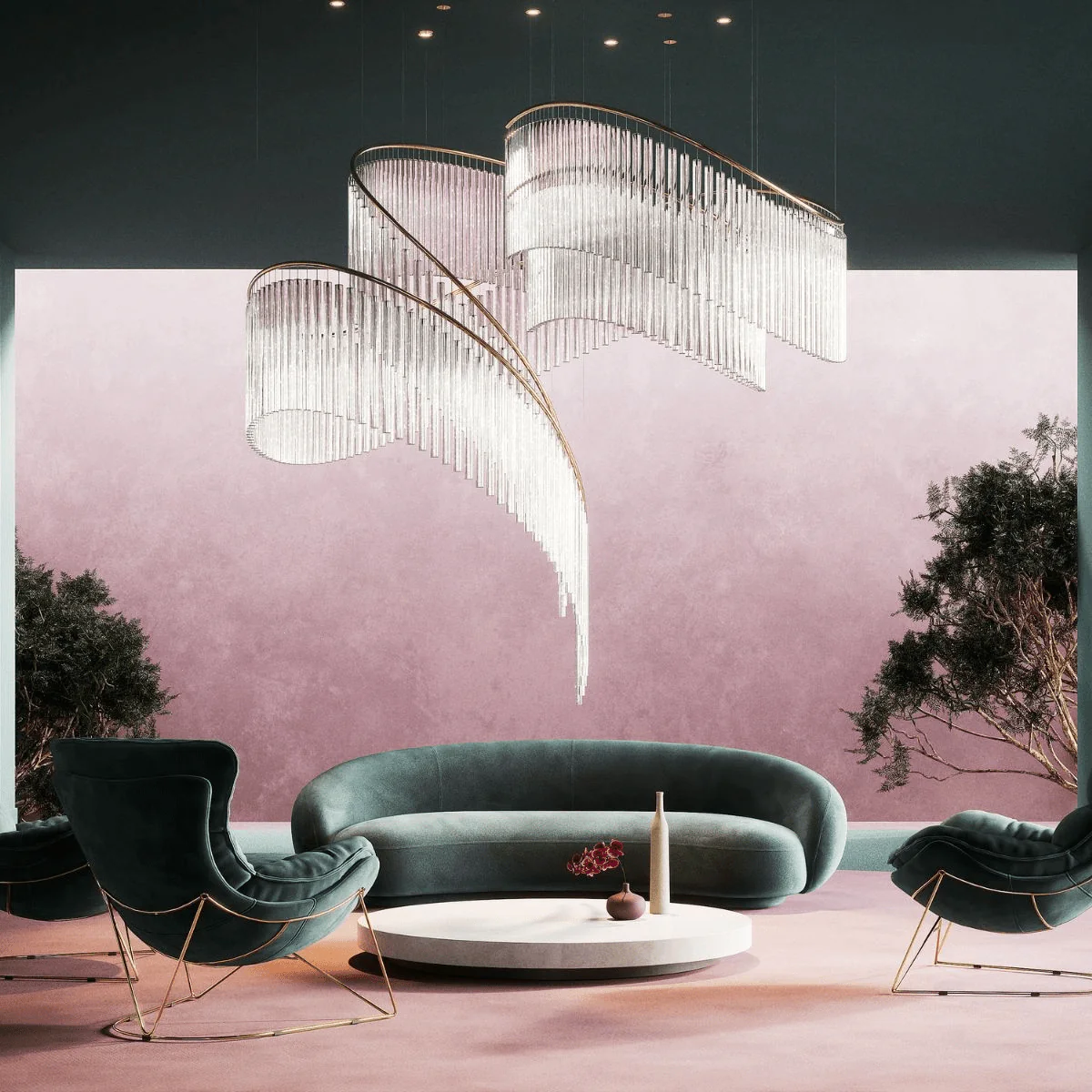 Crystal Spin Customize Chandelier - Image 24