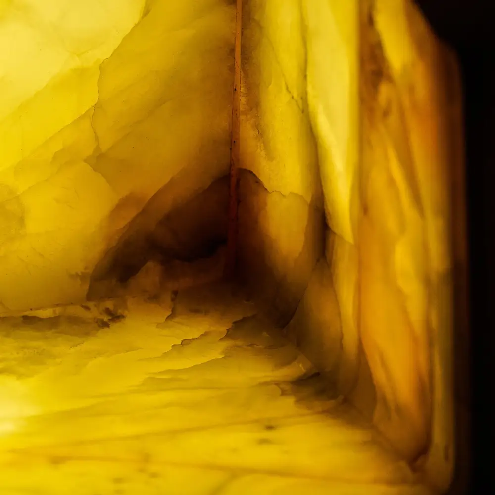 Cube Alabaster Table Lamp - Image 7