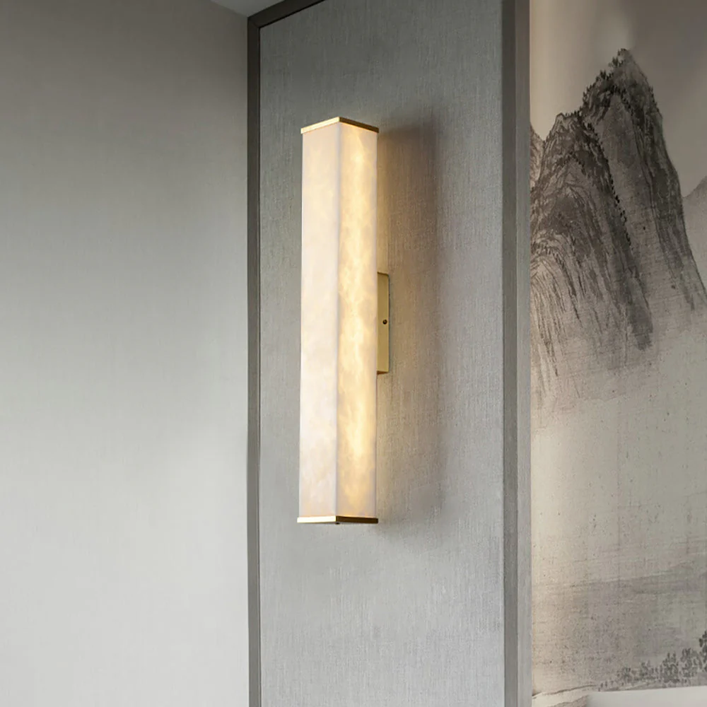 Cuboid Alabaster Wall Light - Image 3