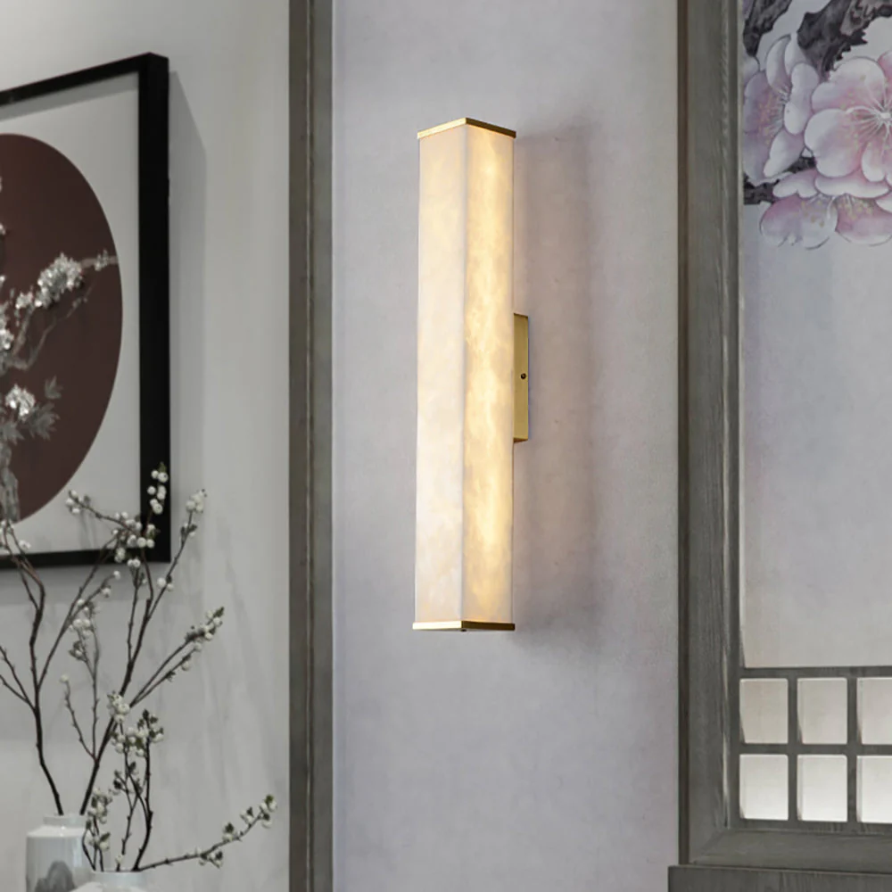 Cuboid Alabaster Wall Light - Image 4