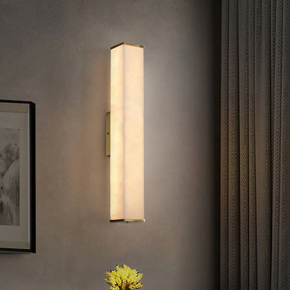 Cuboid Alabaster Wall Light - Image 5