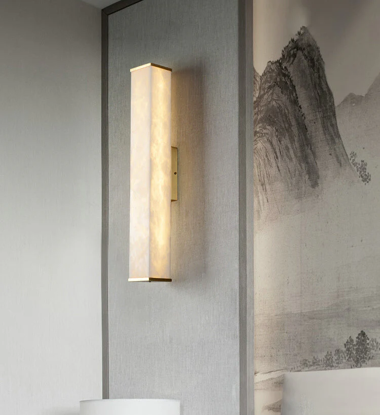 Cuboid Alabaster Wall Light - Image 6