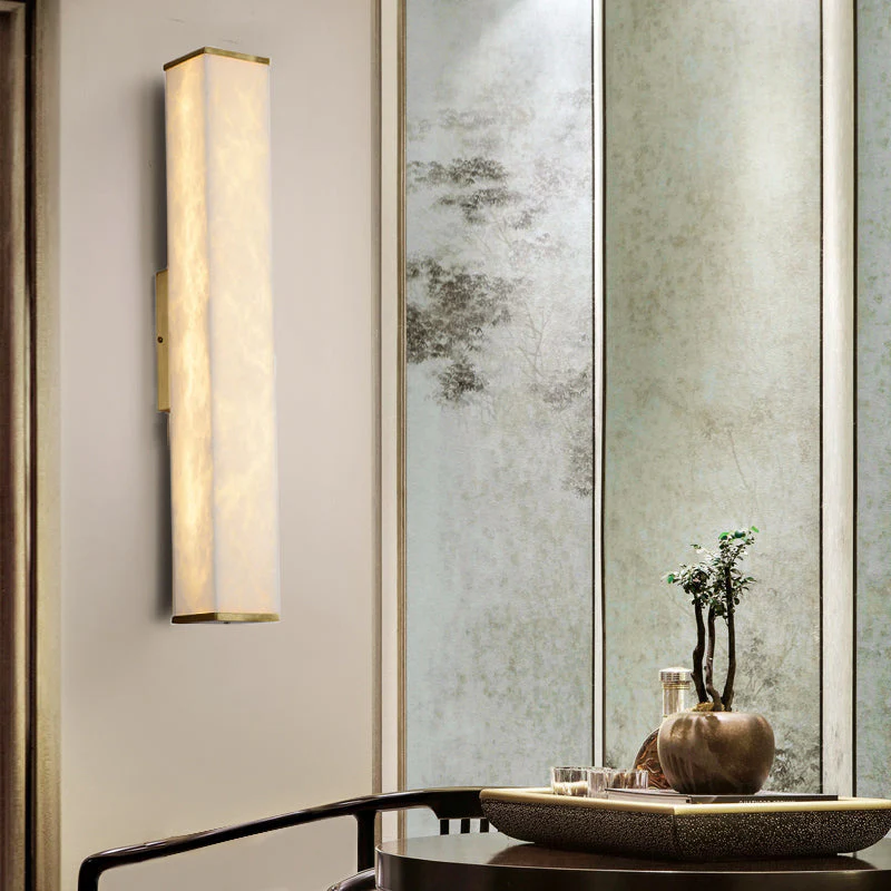 Cuboid Alabaster Wall Light - Image 9