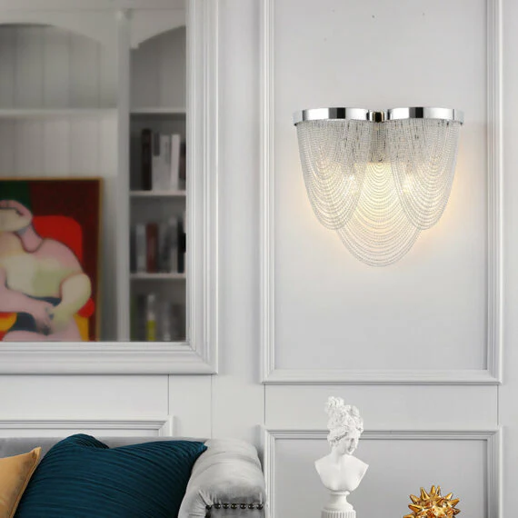 Curt Modern Chain Tassel Wall Sconce - Image 8