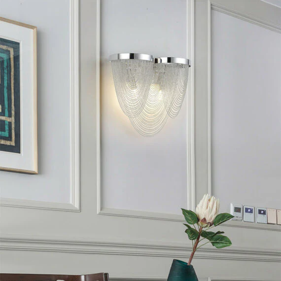 Curt Modern Chain Tassel Wall Sconce - Image 9