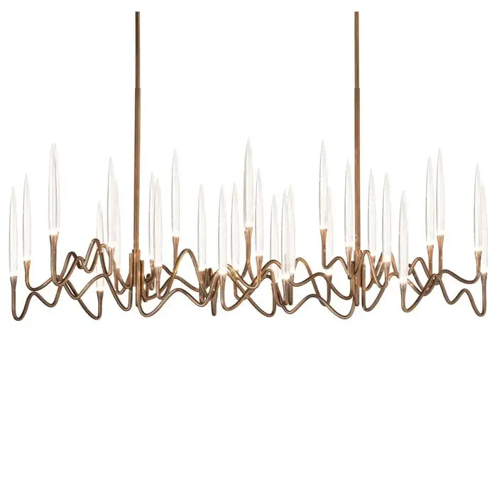 Custom Size Pezzo Crystal Long Chandelier L70'' - Image 18