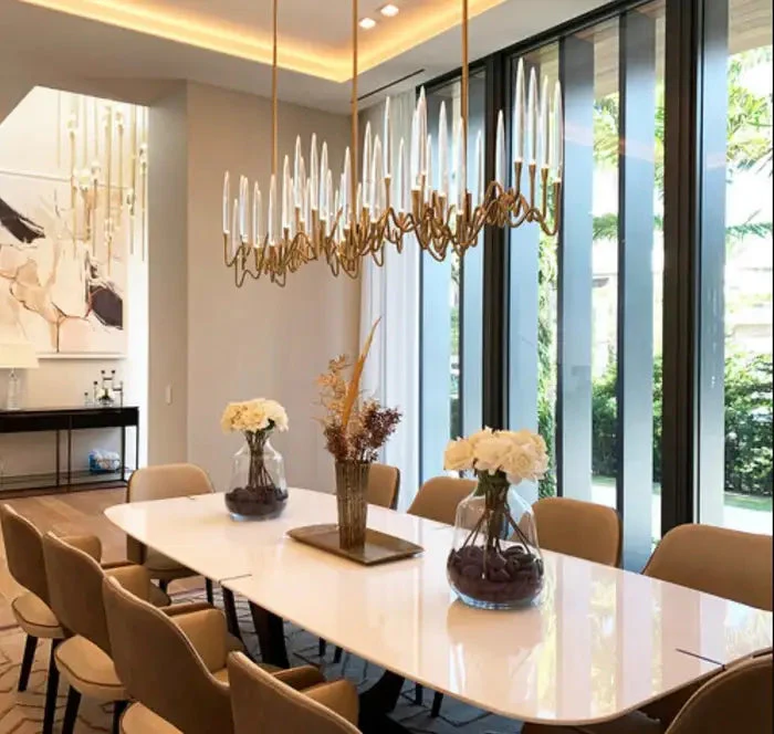 Custom Size Pezzo Crystal Long Chandelier L70'' - Image 4