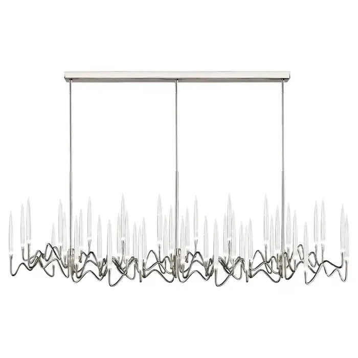 Custom Size Pezzo Crystal Long Chandelier L70'' - Image 9