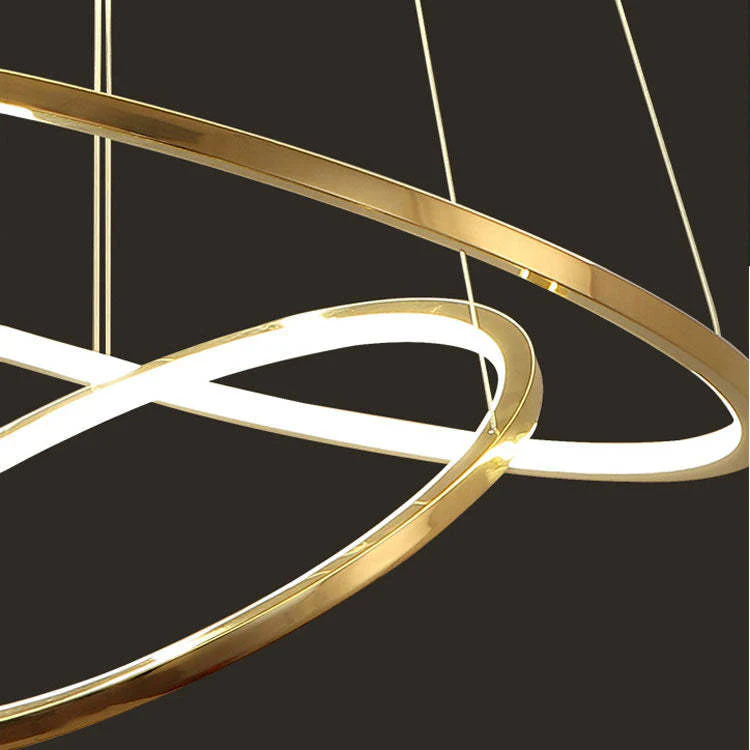 Custome Color Modern Bronze Multi Rings Chandelier - Image 8