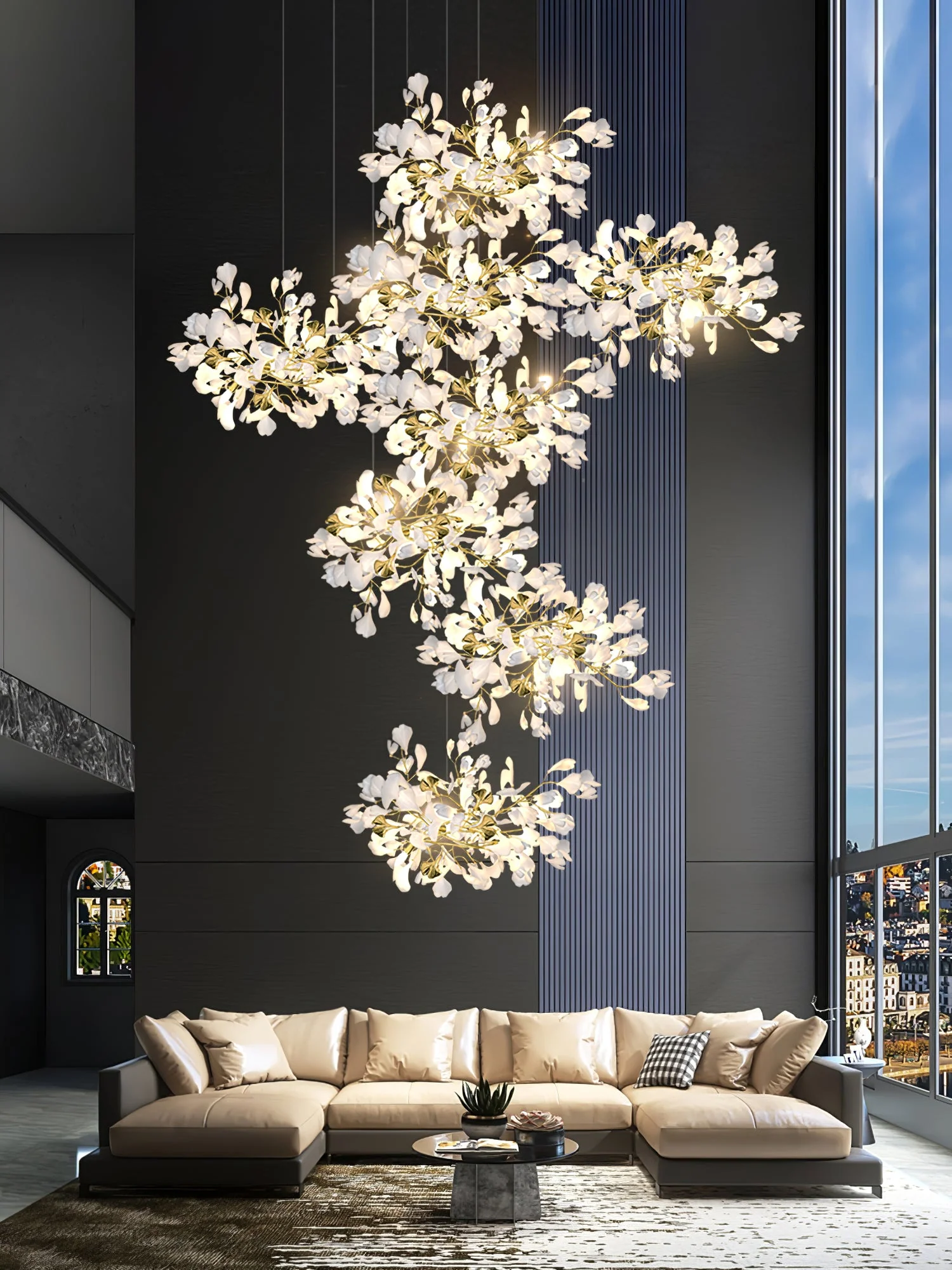Gingko Leaves Chandelier - Image 107