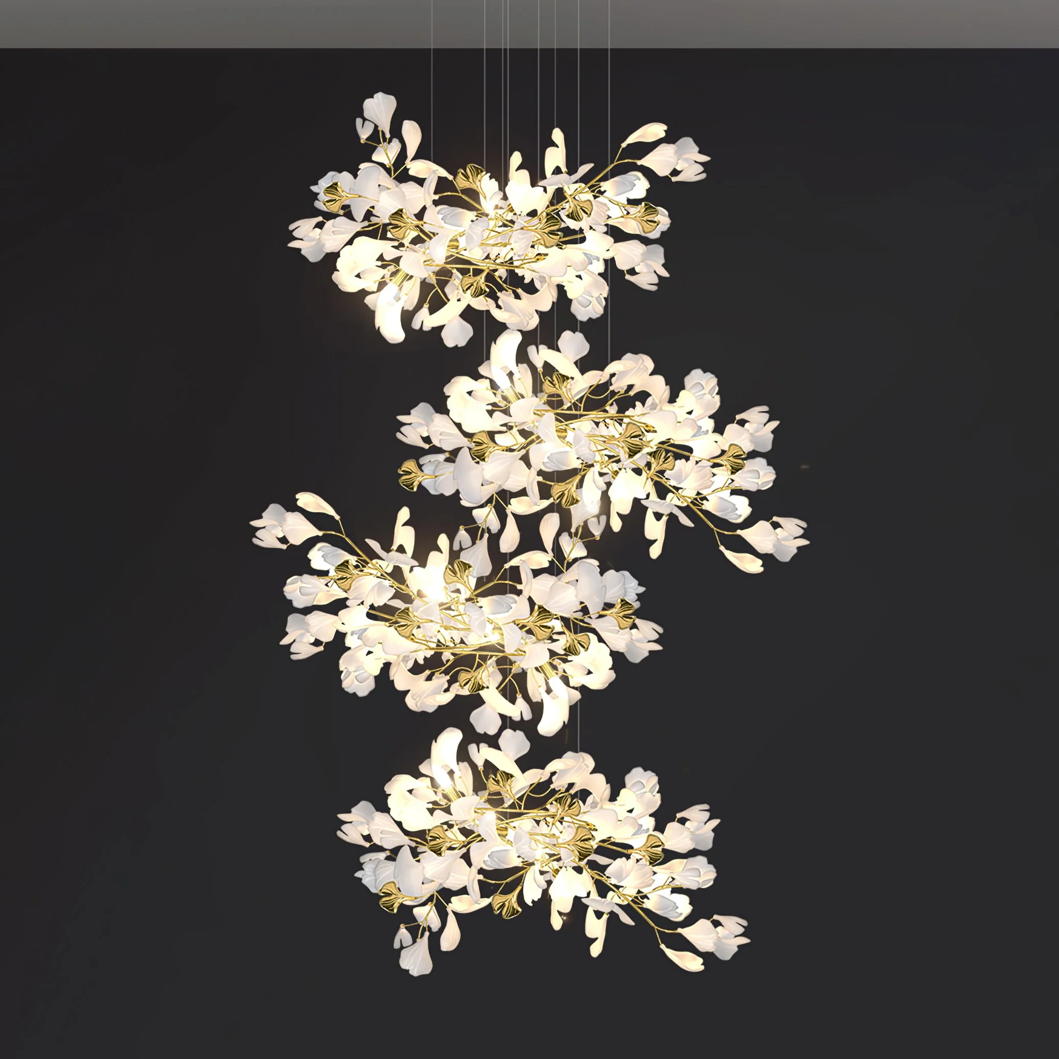 Gingko Leaves Chandelier - Image 111