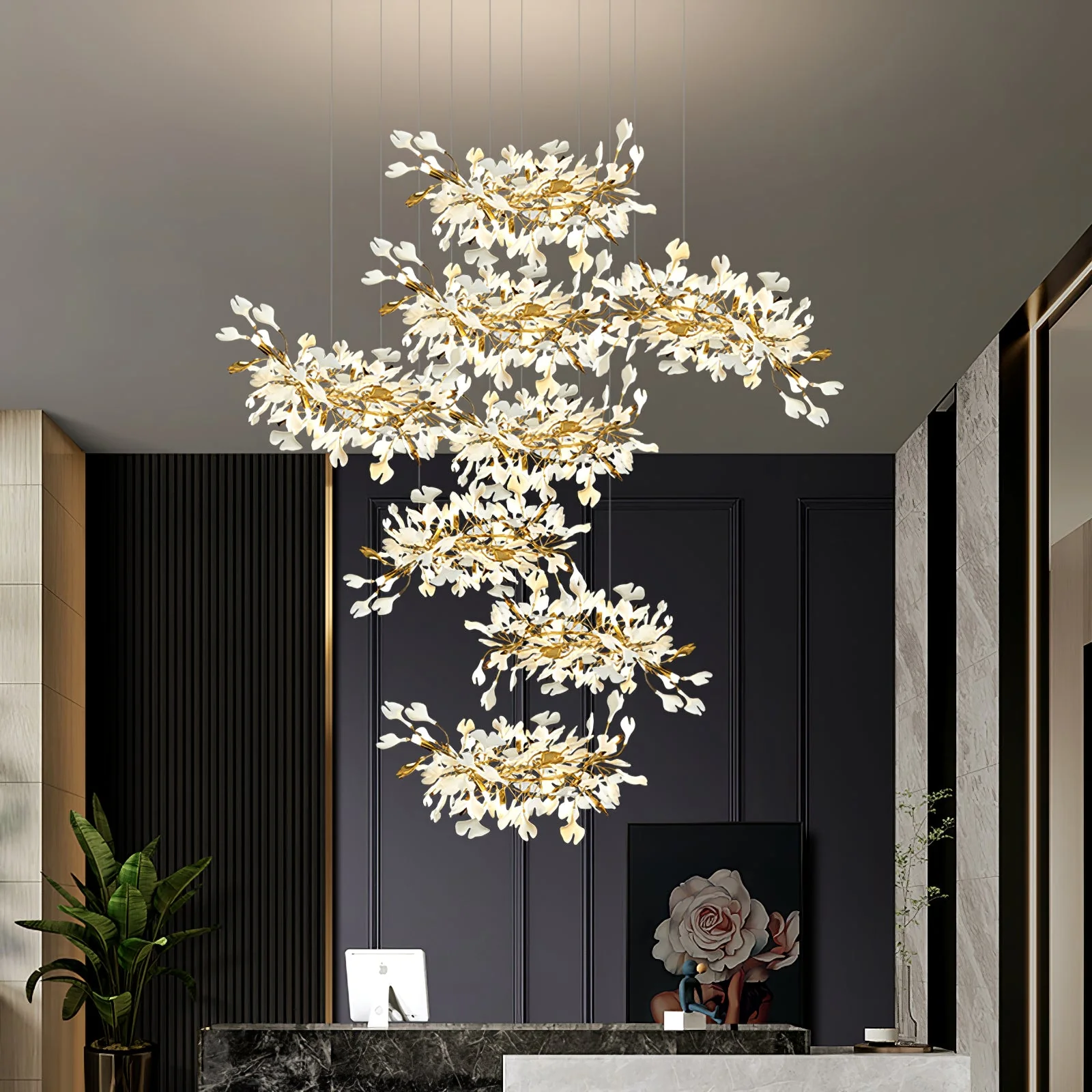 Gingko Leaves Chandelier - Image 117