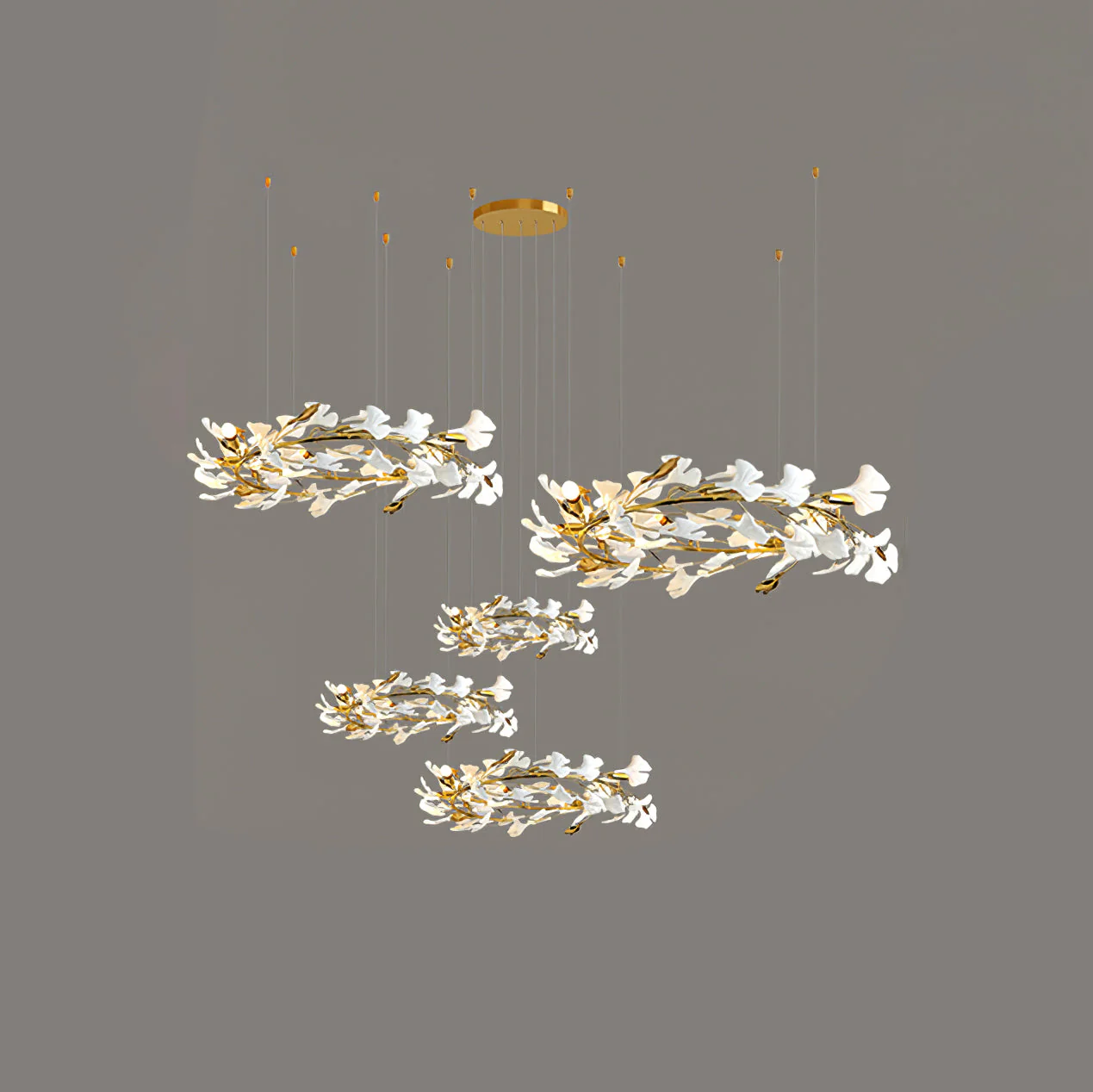 Gingko Leaves Chandelier - Image 122