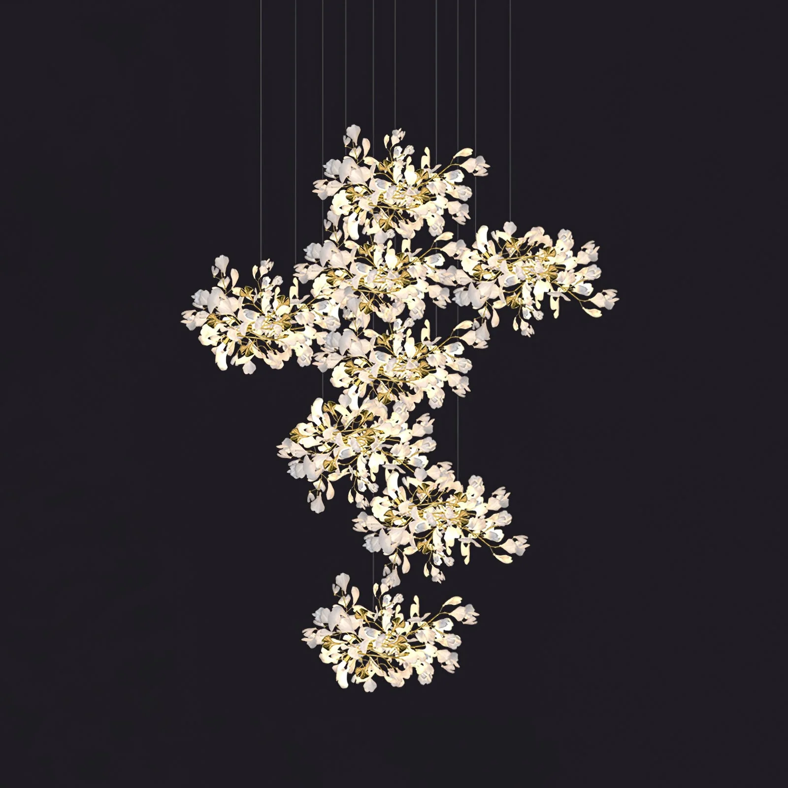 Gingko Leaves Chandelier - Image 126