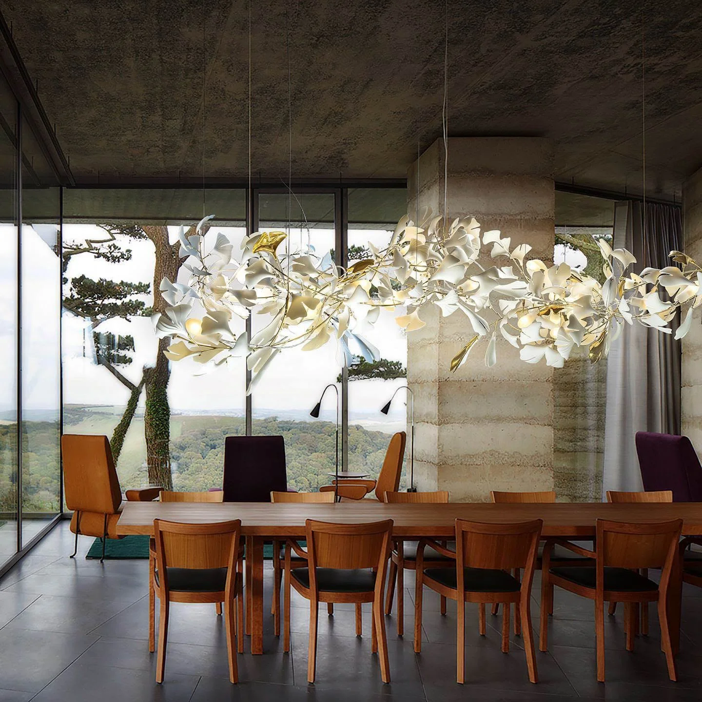 Gingko Leaves Chandelier - Image 5