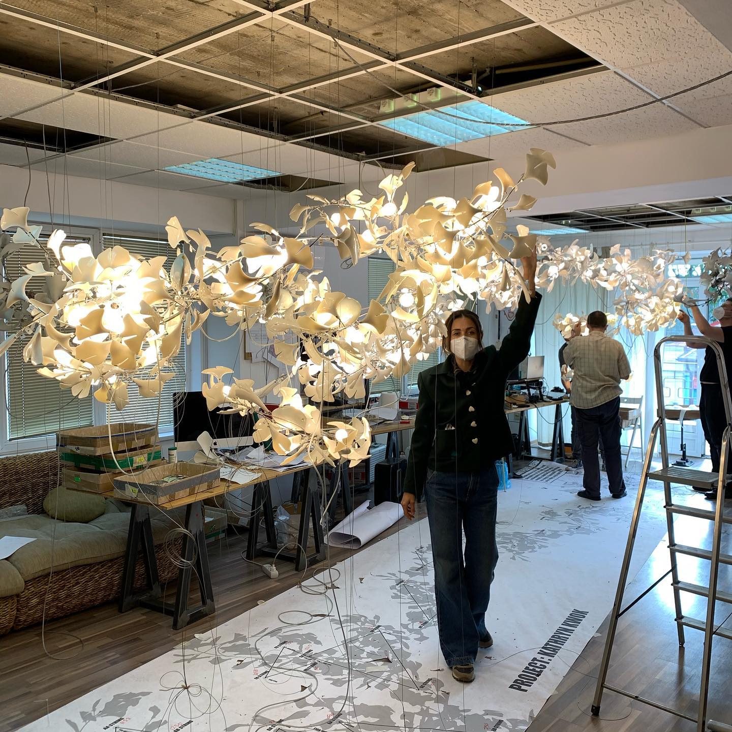 Gingko Leaves Chandelier - Image 70