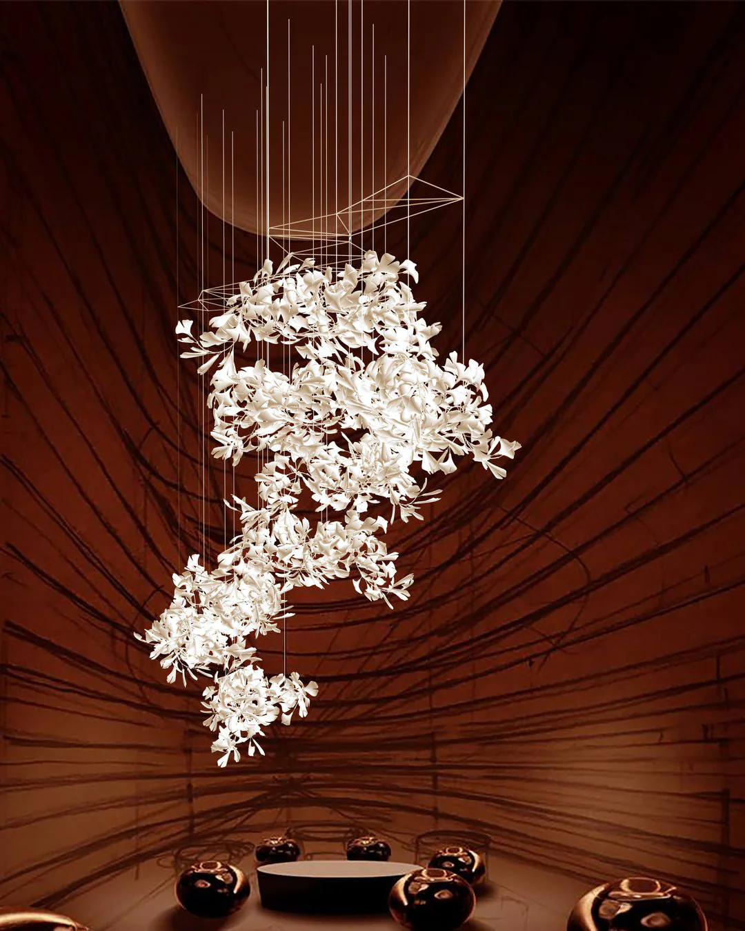 Gingko Leaves Chandelier - Image 74