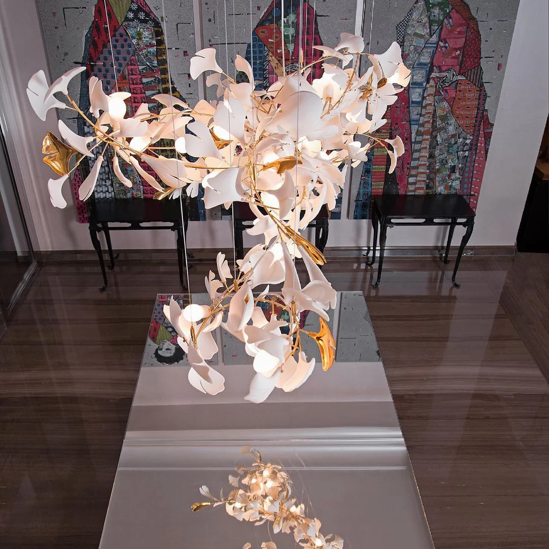 Gingko Leaves Chandelier - Image 84