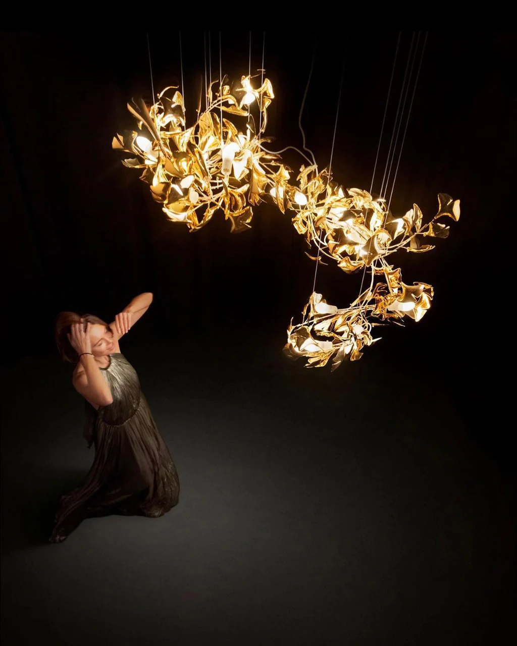 Gingko Leaves Chandelier - Image 91