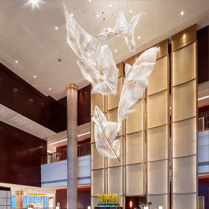 Customized Hotel Lobby Crystal Chandelier Luxury Stars Chandelier Pendant Lighting For Projects - Image 4