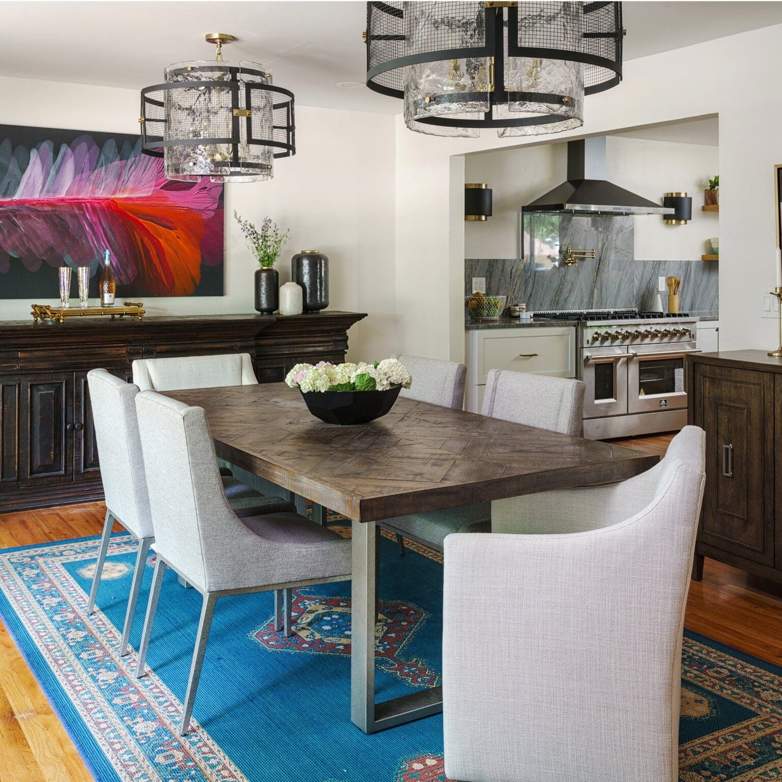 Cyan Design 11118 Panorama Chandelier - Noir & Aged Brass - Medium - Image 7