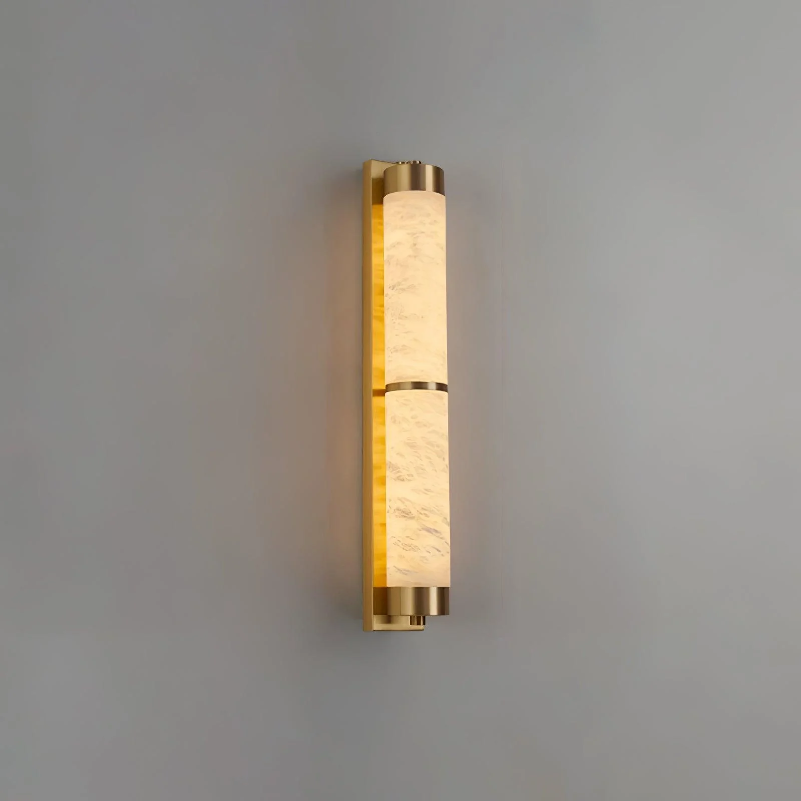 Cylindra Alabaster Brass Wall Light - Image 14