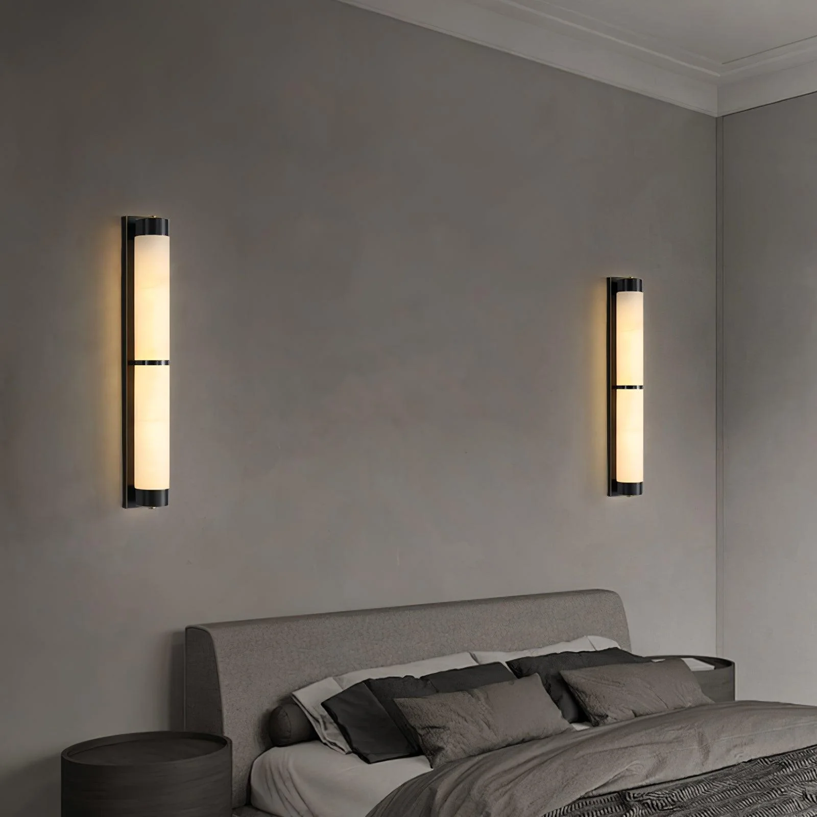 Cylindra Alabaster Brass Wall Light - Image 47