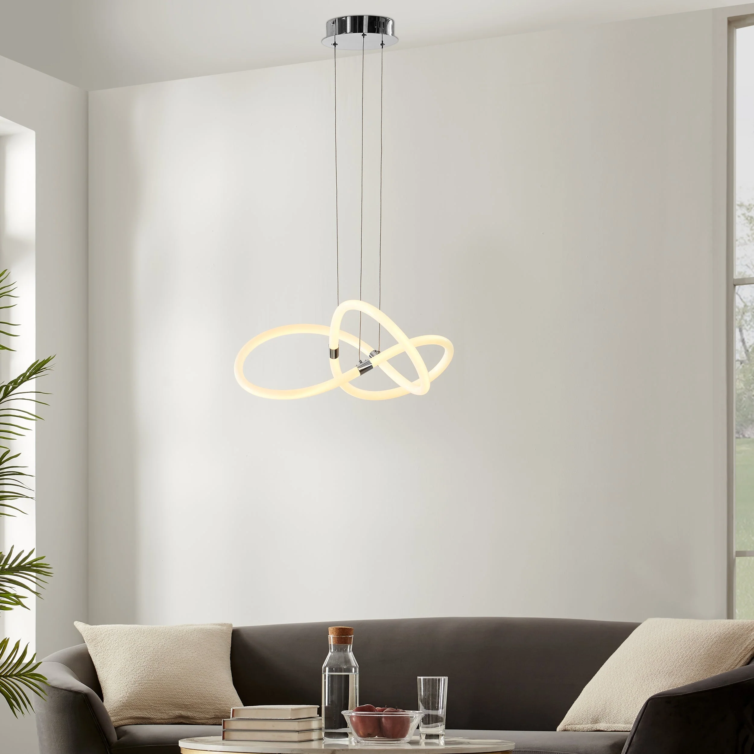 Daisy LED Adjustable Chandelier // Chrome - Image 2