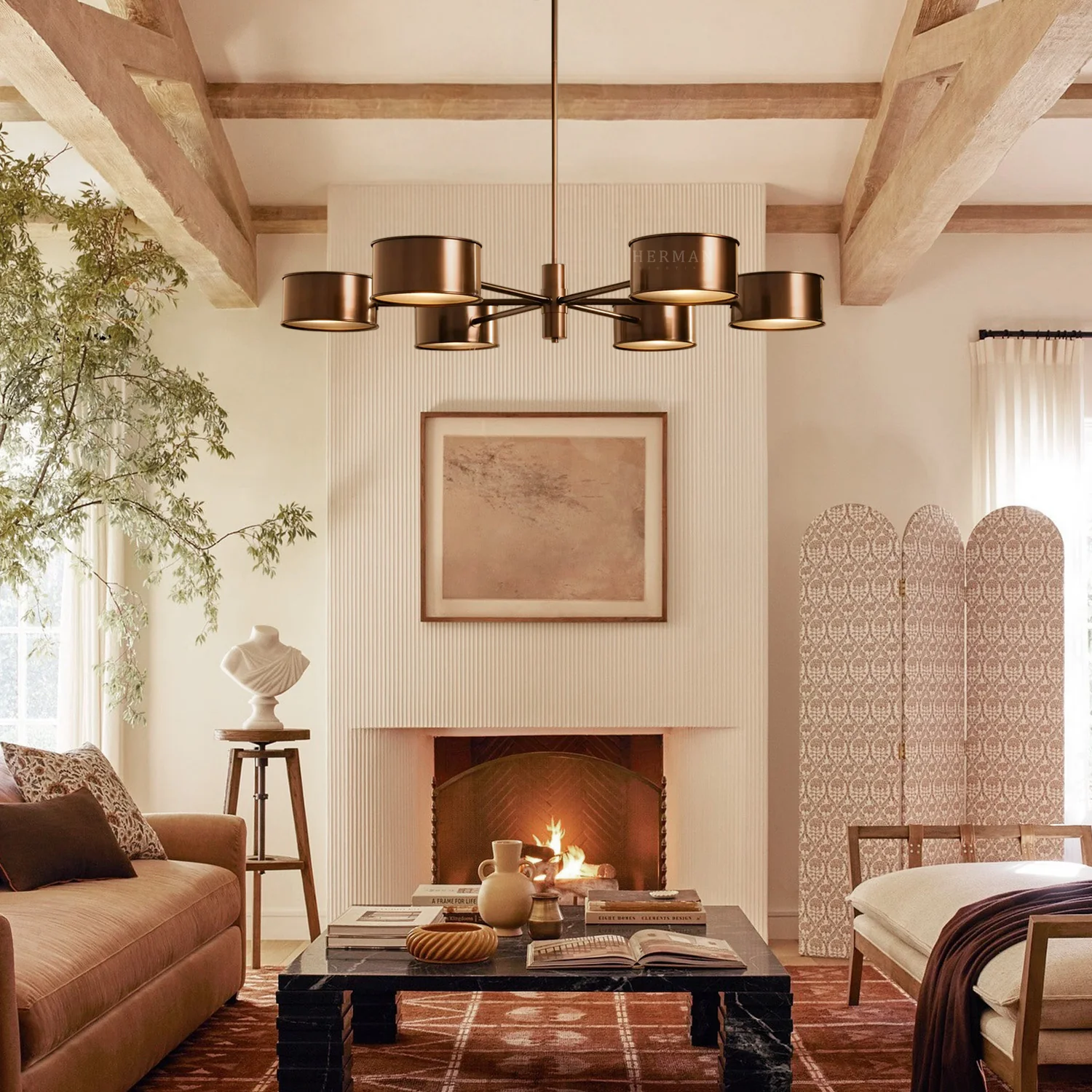 Daphne Metal Round Chandelier - Image 13