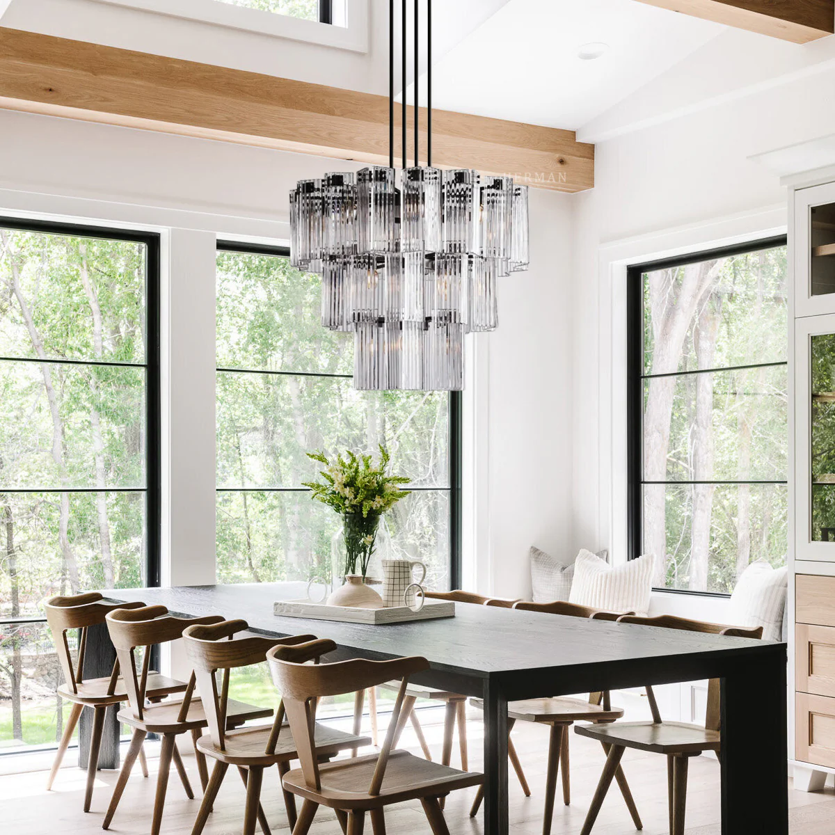 Delsie Round Chandelier 38" 48" 60" - Image 3