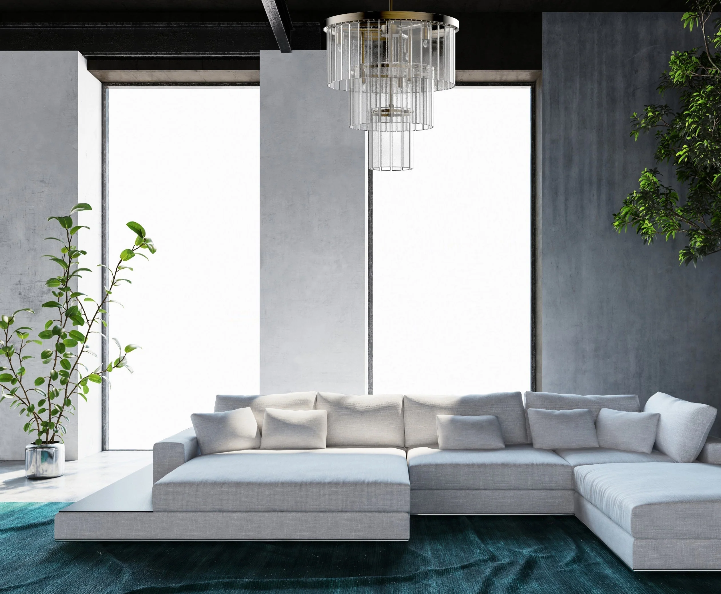 Diana 7 Light Modern Chandelier - Villa Lumi - Image 2