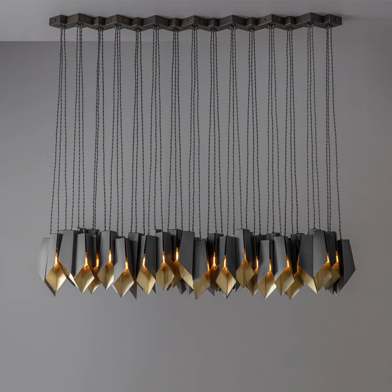 Modern Linear Chandelier For Dining Room - Image 3