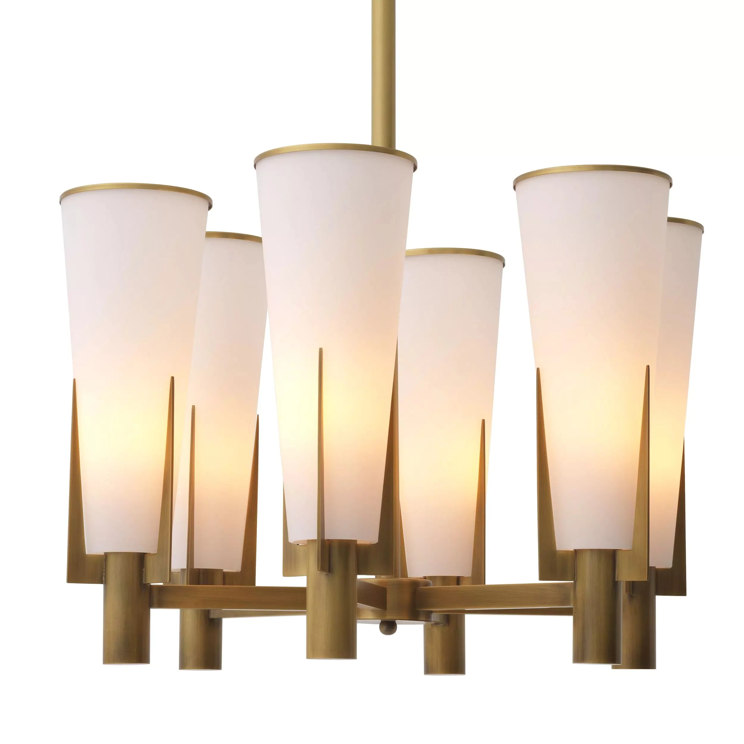 Dino Modern Brass Chandelier - Image 4