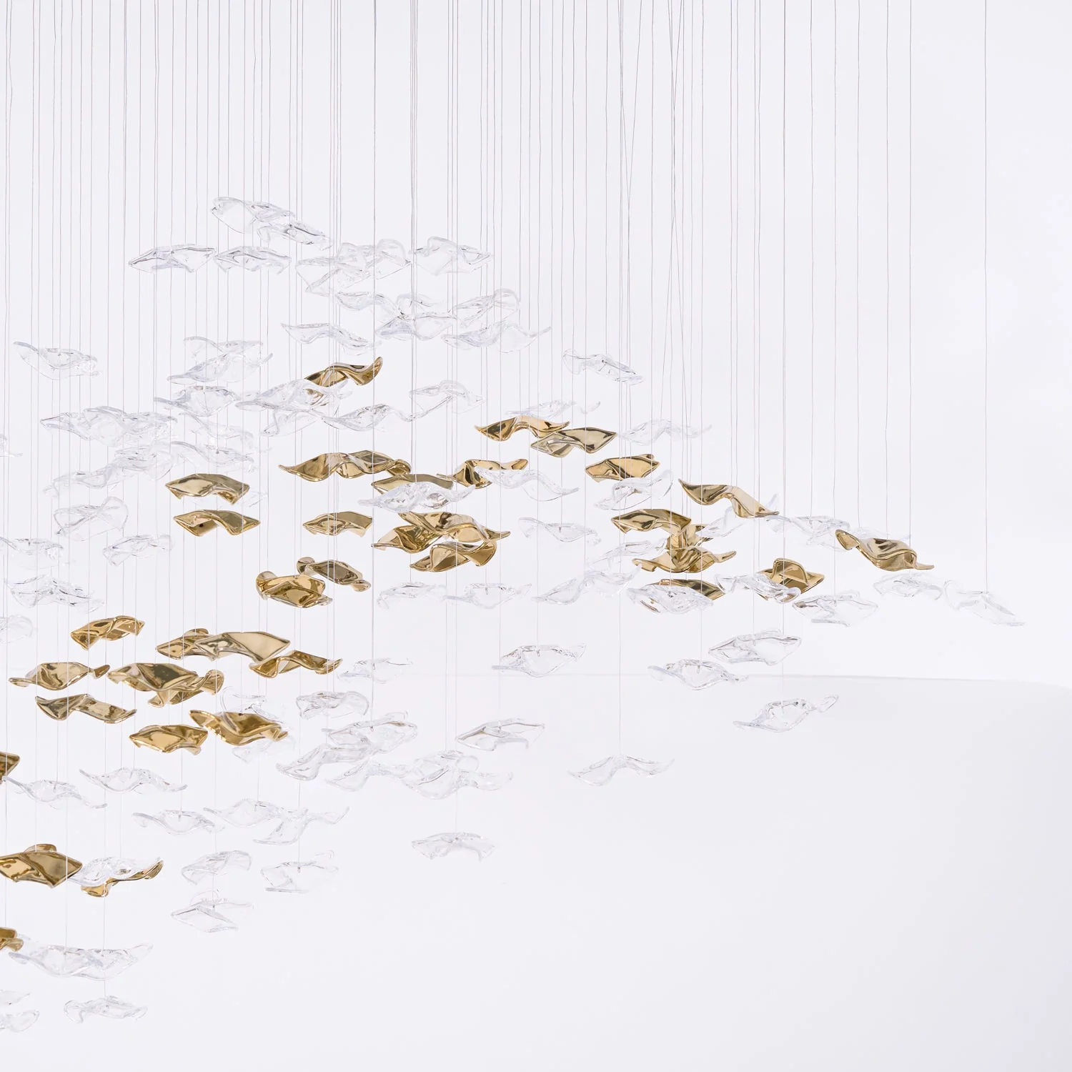 Tidal Art Glass Chandelier (With Canopy) - Image 49